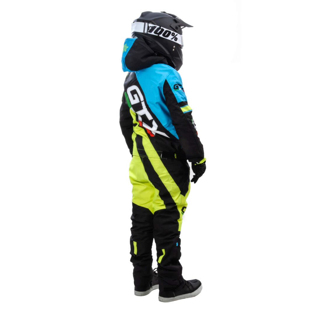 Комбинезон для снегохода (детский) GTX №6 blue-yellow (текстиль) (14Y)